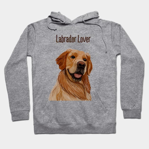 Labrador dog lover Hoodie by Nastya Li